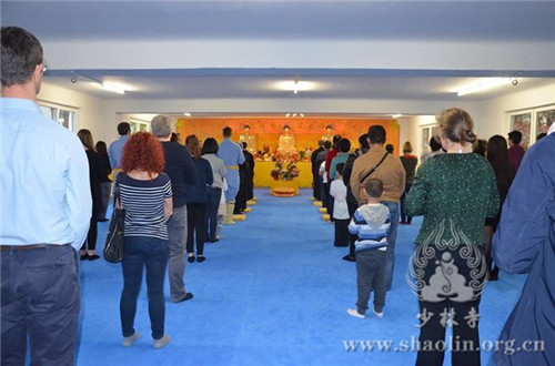 奥地利少林文化中心举行浴佛节祈福法会